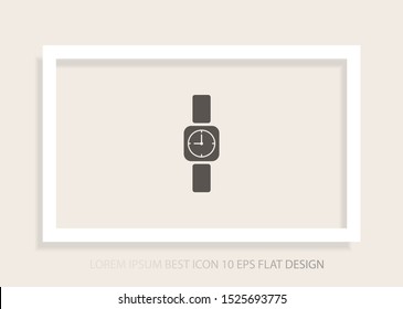 Wristwatch icon Vector icon . Lorem Ipsum Illustration design