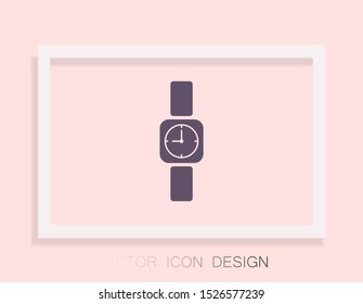 Wristwatch icon Vector icon . Lorem Ipsum Illustration design