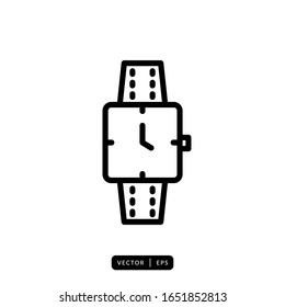 Wristwatch Icon Vector - Sign or Symbol 