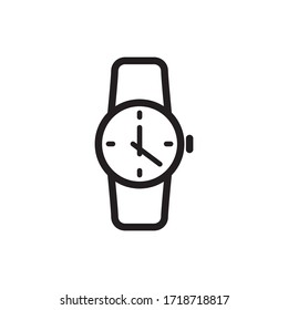 wristwatch icon vector symbol template