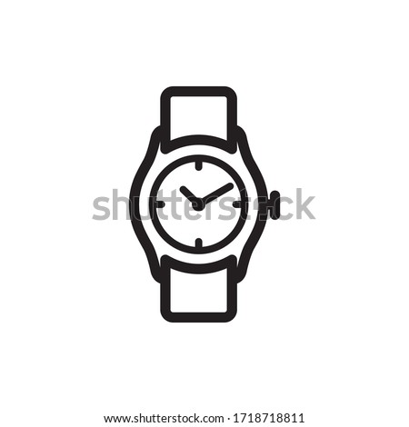 wristwatch icon vector symbol template