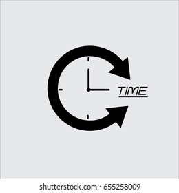 Wristwatch icon vector in trendy flat style isolated on grey background. Wristwatch icon for application and web
