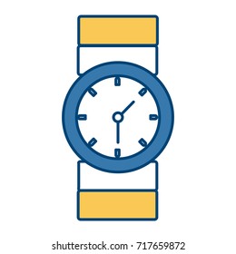 Wristwatch isolated symbol