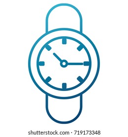Wristwatch isolated symbol