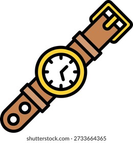 Wristwatch New Creative Icon Design Vector
