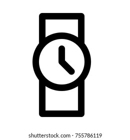 wristwatch on isolated background