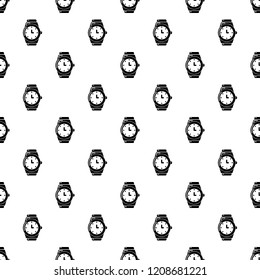 Wristwatch pattern vector seamless repeating for any web design