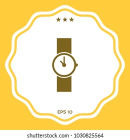 Wristwatch symbol icon