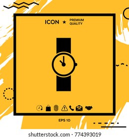 Wristwatch symbol icon