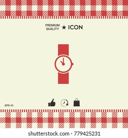 Wristwatch symbol icon