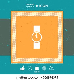 Wristwatch symbol icon