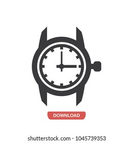 Wristwatch vector icon