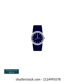 Wristwatch vector icon