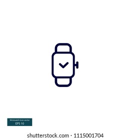 Wristwatch vector icon