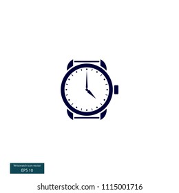 Wristwatch vector icon