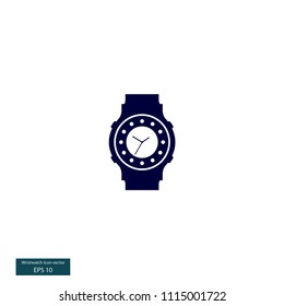 Wristwatch vector icon