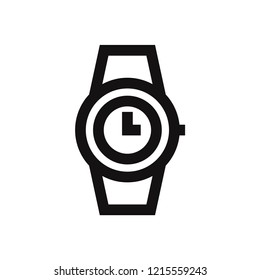 Wristwatch vector icon