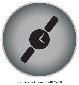 Wristwatch vector icon