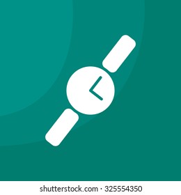 Wristwatch vector icon
