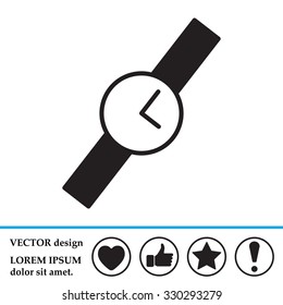 Wristwatch vector icon