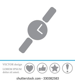 Wristwatch vector icon