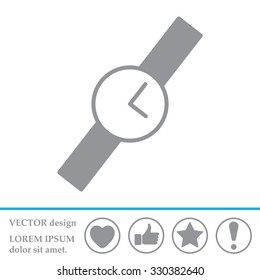 Wristwatch vector icon