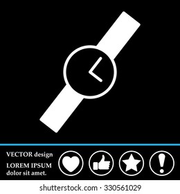 Wristwatch vector icon
