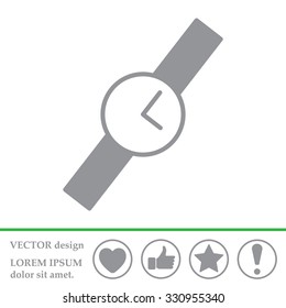 Wristwatch vector icon