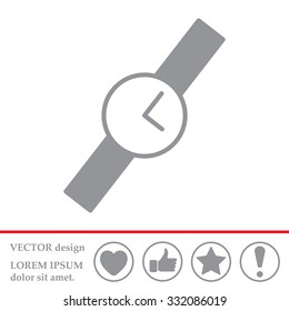 Wristwatch vector icon