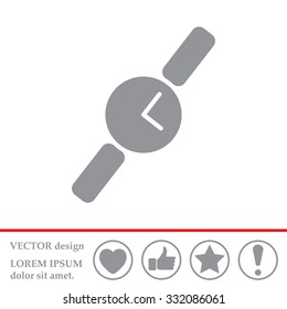 Wristwatch vector icon