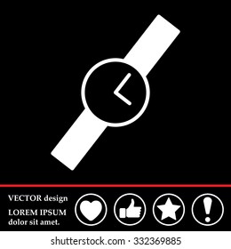 Wristwatch vector icon