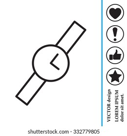 Wristwatch vector icon
