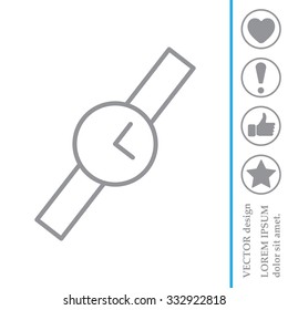 Wristwatch vector icon