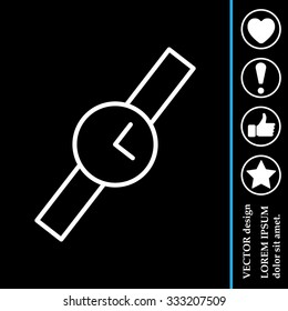Wristwatch vector icon