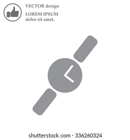 Wristwatch vector icon
