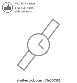 Wristwatch vector icon