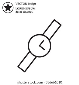 Wristwatch vector icon