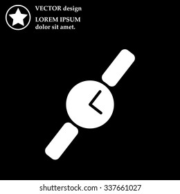 Wristwatch vector icon