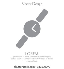 Wristwatch vector icon