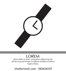 Wristwatch vector icon