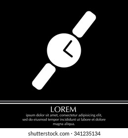 Wristwatch vector icon