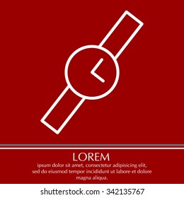 Wristwatch vector icon