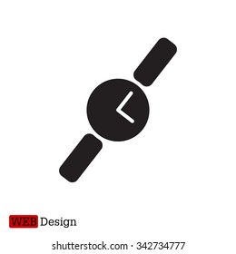 Wristwatch vector icon