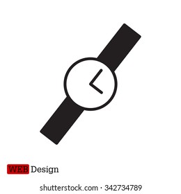 Wristwatch vector icon