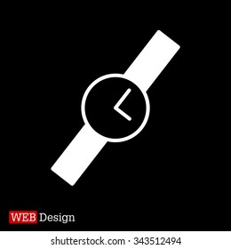Wristwatch vector icon