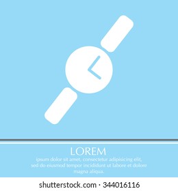Wristwatch vector icon