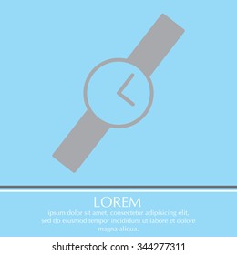 Wristwatch vector icon