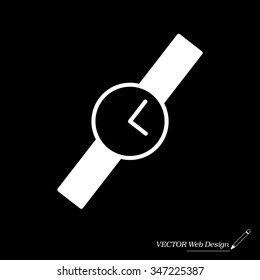 Wristwatch vector icon