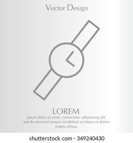 Wristwatch vector icon
