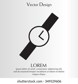 Wristwatch vector icon